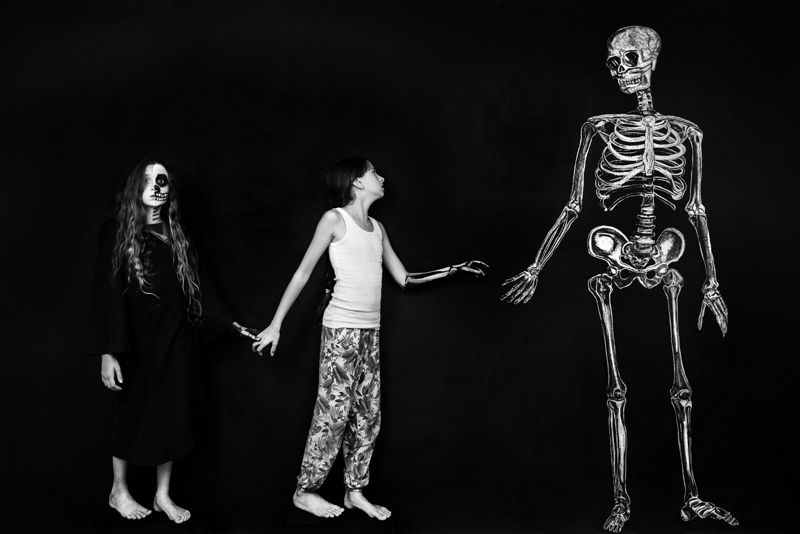 Chalkboard Skeleton